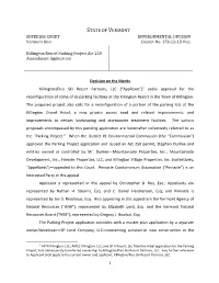 Killington Resort Parking Project A250 Amendment