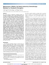 Mechanisms of Mitotic Cell Death Induced by Chemotherapy