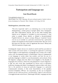 Participation and Language Use
