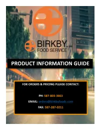 Product Information Guide