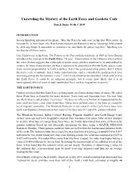 Unraveling the Earth Force and the Geodetic Code
