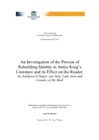 An Investigation of the Process of Rebuilding