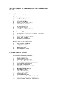 Congrès National De 1830