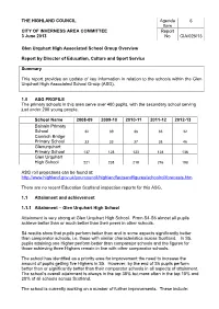 Glen Urquhart High Associated School Group Overview