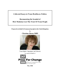 Press for Change BM Network, London WC1N 3XX