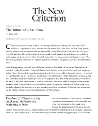The Future of Classicism by Clive Aslet