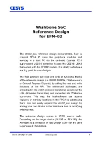 Wishbone Soc Reference Design for EFM-02