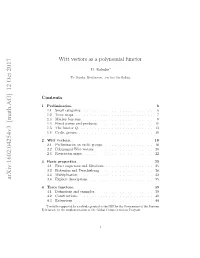 Witt Vectors As a Polynomial Functor