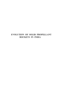 Evolution of Solid Propellant Rockets in India