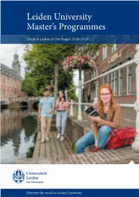 Leiden University Master's Programmes