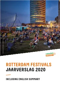Rotterdam Festivals Jaarverslag 2020
