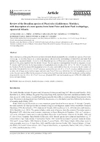 Gadiformes: Moridae), with Description of a New Species from Saint Peter and Saint Paul Archipelago, Equatorial Atlantic