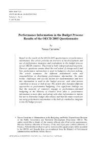OECD JOURNAL on BUDGETING Volume 5 – No