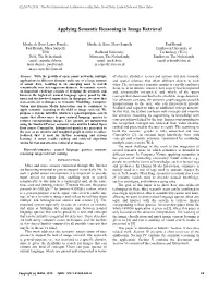 Applying Semantic Reasoning in Image Retrieval