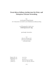 Event-Driven Software-Architecture for Delay- and Disruption-Tolerant Networking