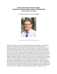 Interview with Stuart Wright