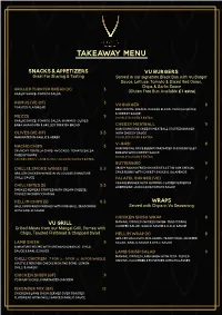 Takeaway Menu
