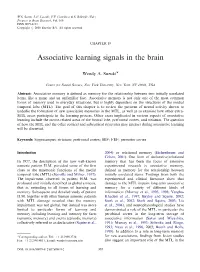 Associative Learning Signals in the Brain