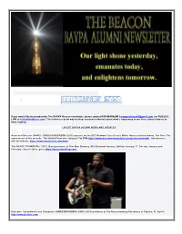 BAVPA Beacon Alumni Newsletter