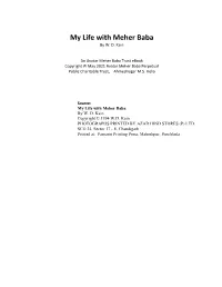 My Life with Meher Baba by W