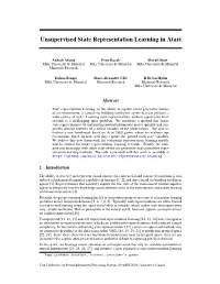 Unsupervised State Representation Learning in Atari