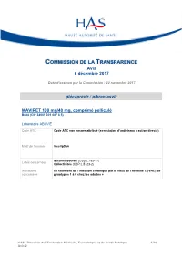 Avis De La Commission De La Transparence