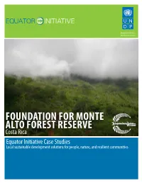 Foundation for Monte Alto Forest Reserve