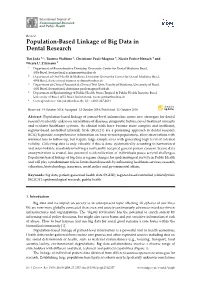 Population-Based Linkage of Big Data in Dental Research