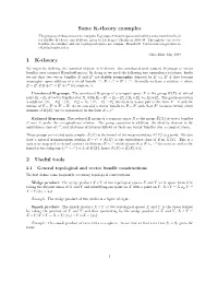 Some K-Theory Examples