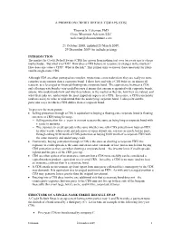 A Primer on Credit Default Swaps (Cds)