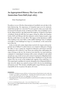 An Appropriated History: the Case of the Amsterdam Town Hall (1648–1667)