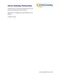 Appendix 2: Supply Analysis Method and Matrix