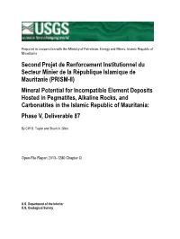 Mineral Potential for Incompatible Element Deposits Hosted In