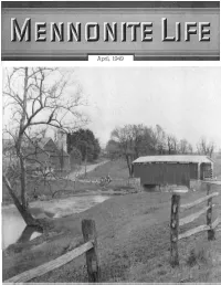 The Influence of the Pennsylvania Dutch in the Mid­ Refers to Methods of Farming, to the Continued Use of Dle West