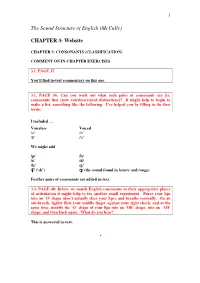 The Sound Structure of English, Website 3