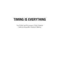 Timing Is Everything