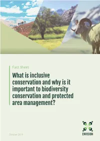 What Is Inclusive Conservation and Why Is It Important to Biodiversity Conservation and Protected Area Management?