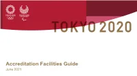 Accreditation Facilities Guide June 2021 Purpose of This Document