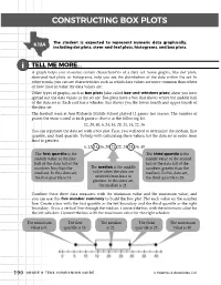 Constructing Box Plots