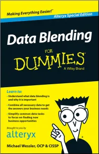 Data Blending for Dummies, Alteryx Special Edition