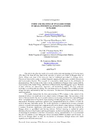 E-Journal of Linguistics FORM and MEANING of TI'i KA DISCOURSE