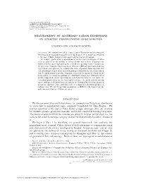 REALIZABILITY of ALGEBRAIC GALOIS EXTENSIONS by STRICTLY COMMUTATIVE RING SPECTRA Introduction We Discuss Some Ideas on Galois T