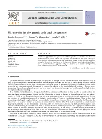Ultrametrics in the Genetic Code and the Genome