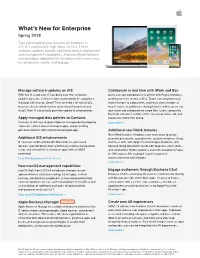 What's New for Enterprise