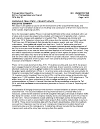Crowchild Trail Study Project Update