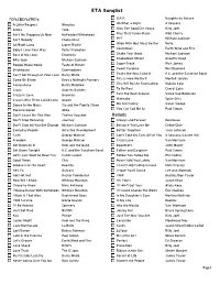 Download Song List