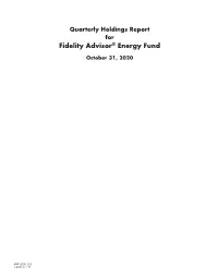Fidelity Advisor® Energy Fund