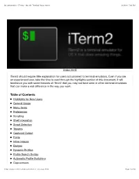 Iterm2 - Mac OS Terminal Replacement 6/23/16, 7:03 PM