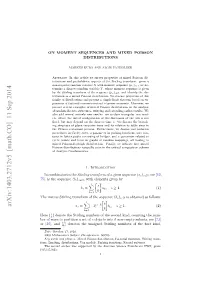 On Moment Sequences and Mixed Poisson Distributions