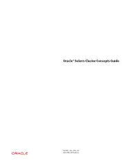 Oracle Solaris Cluster Concepts Guide • May 2011, Revision a Contents